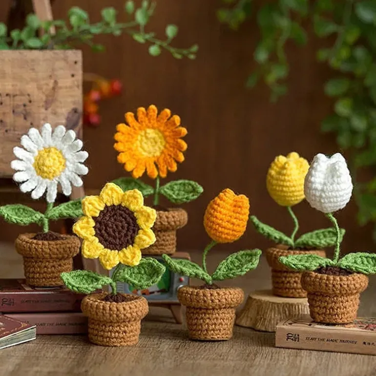 Crochet Flower Pots