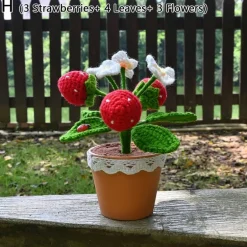 Crochet Strawberry Plants