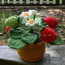 Crochet Strawberry Plants