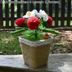 Crochet Strawberry Plants