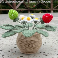 Crochet Strawberry Plants