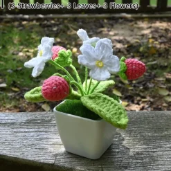 Crochet Strawberry Plants