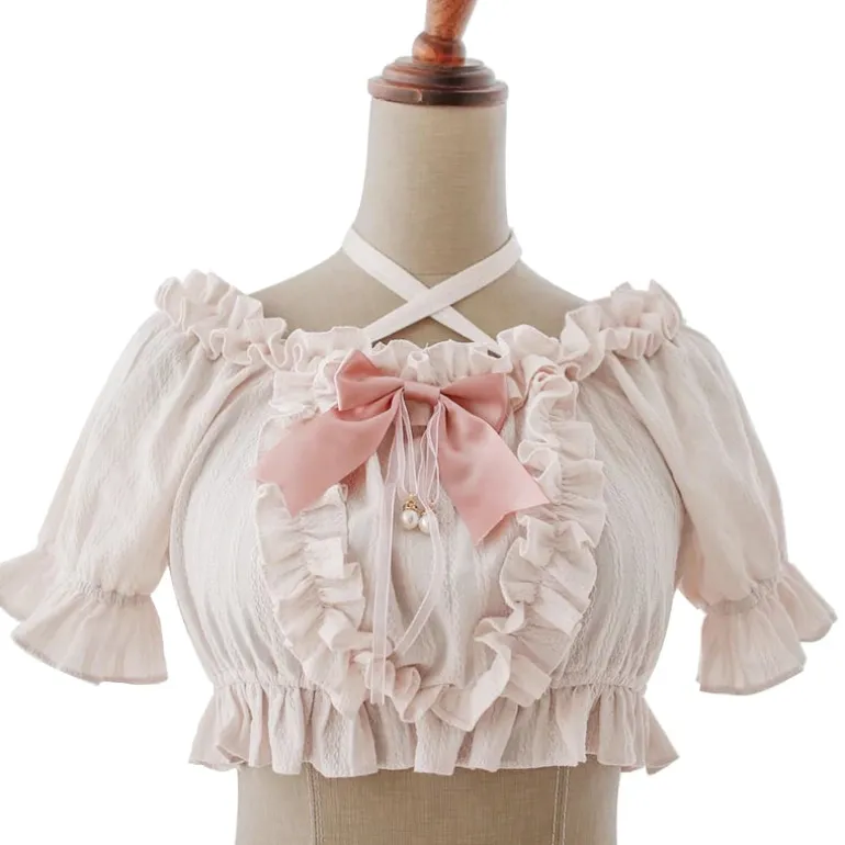 Cropped Ruffled Blouse