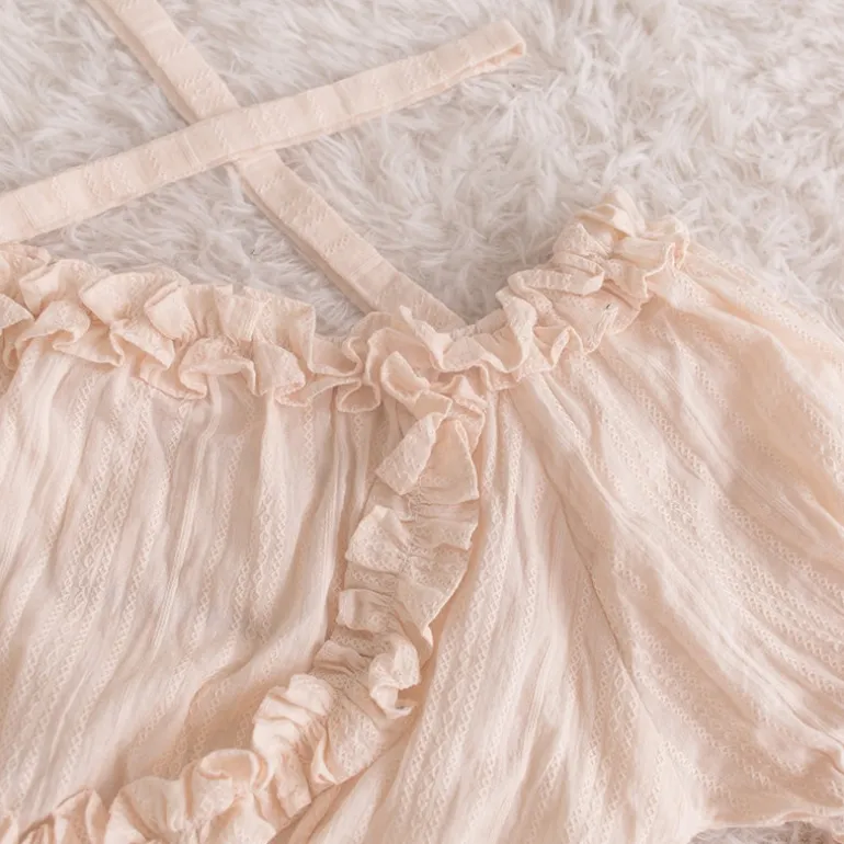 Cropped Ruffled Blouse