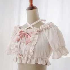Cropped Ruffled Blouse