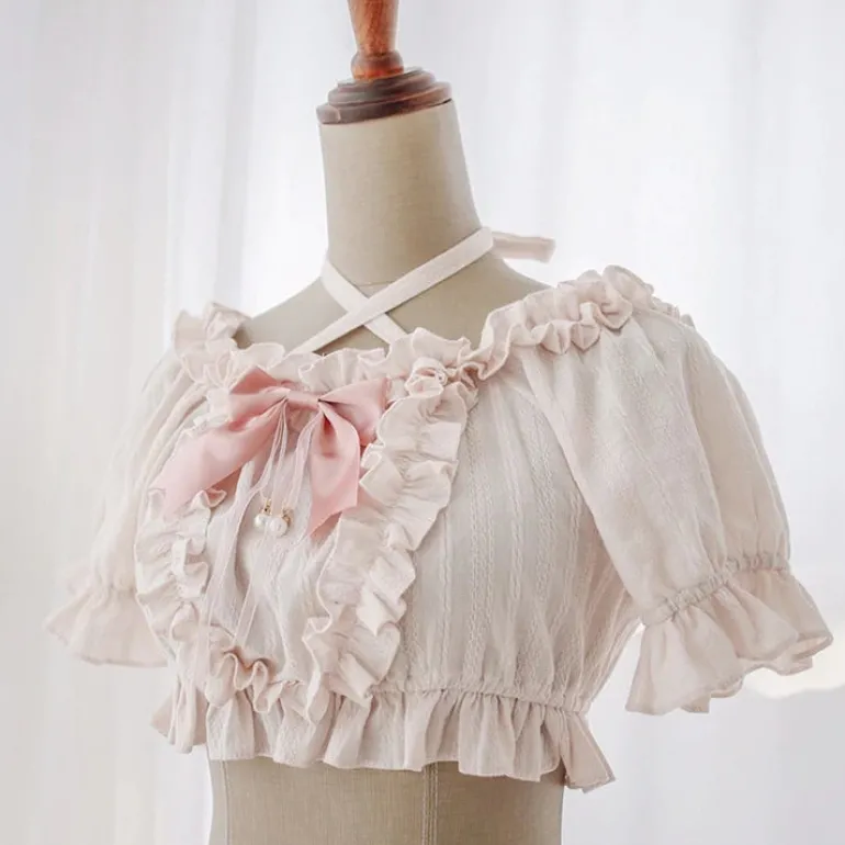 Cropped Ruffled Blouse