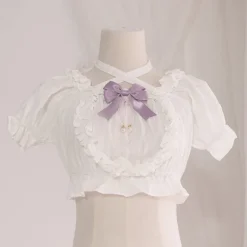 Cropped Ruffled Blouse