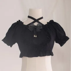Cropped Ruffled Blouse
