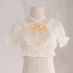 Cropped Ruffled Blouse