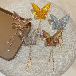Crystal Butterfly Claw Hair Clip