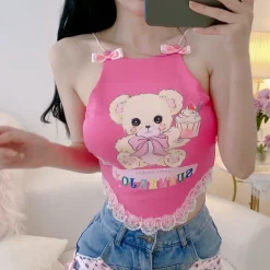 Cupcake Bear Crop Top