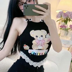 Cupcake Bear Crop Top