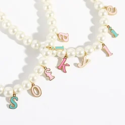 Custom Pearl Name Necklace