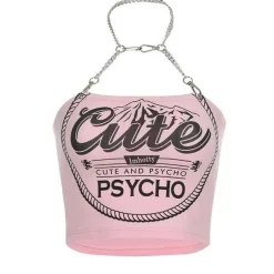 Cute & Psycho Halter Top