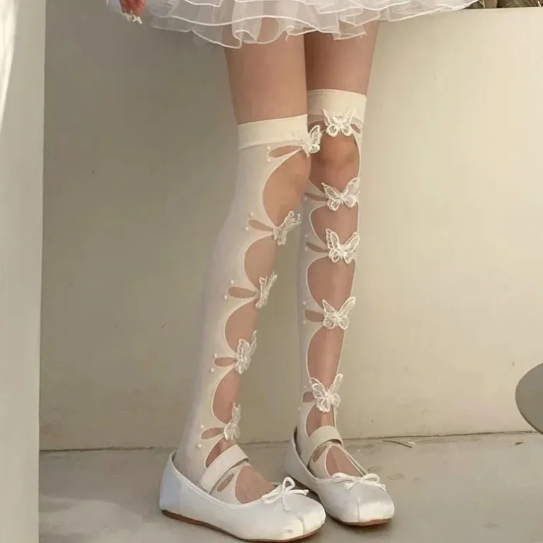 3D Butterfly Cut-Out Stockings