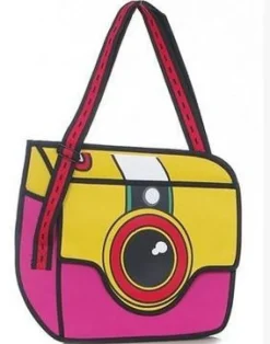 2D Cartoon Camera Bag