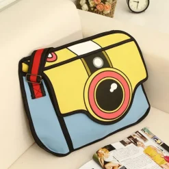 2D Cartoon Camera Bag