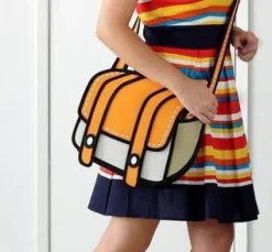 2D Cartoon Messenger Bag