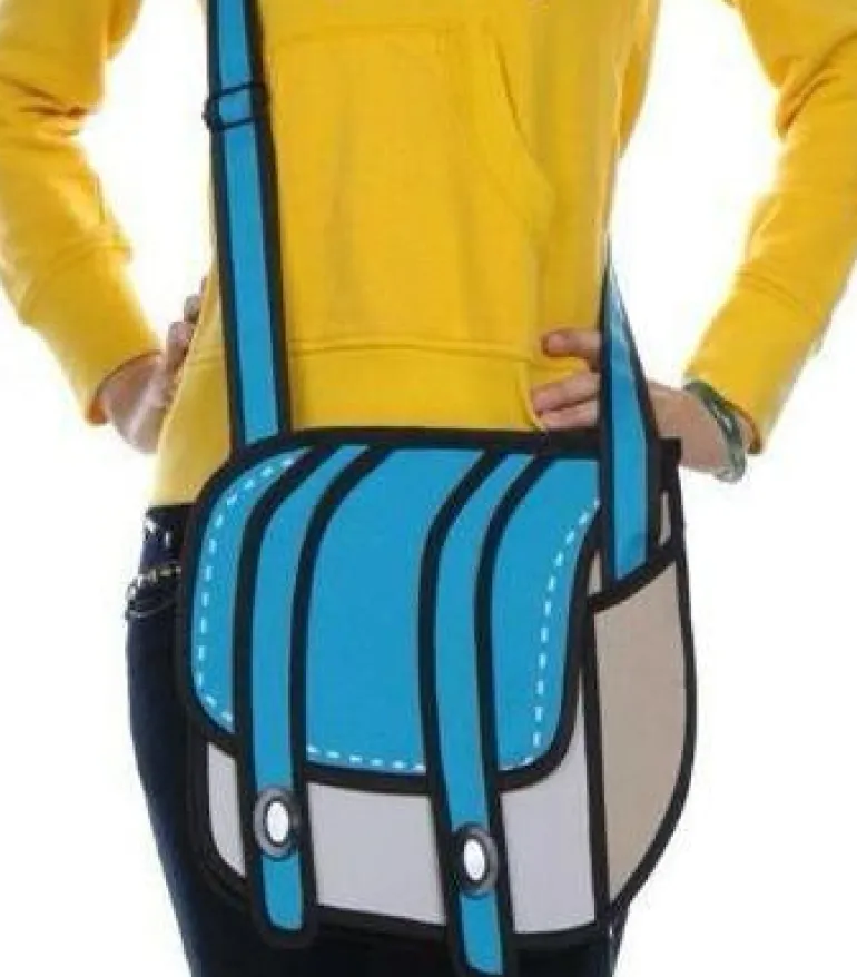 2D Cartoon Messenger Bag