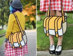 2D Cartoon Messenger Bag