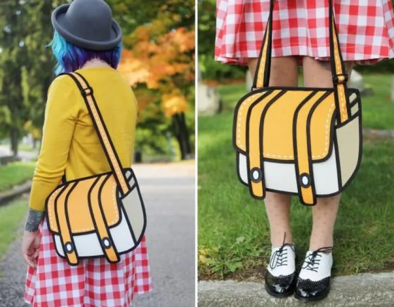 2D Cartoon Messenger Bag