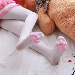 3D Paw Print Pad Stockings