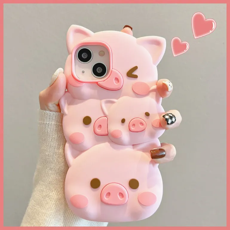 3D Piggy iPhone Case