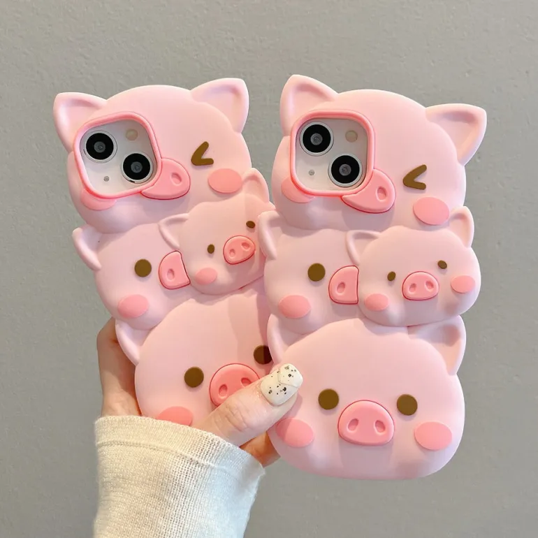 3D Piggy iPhone Case