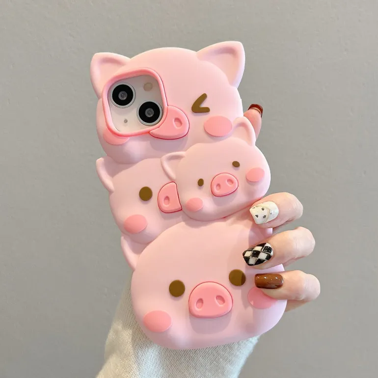 3D Piggy iPhone Case