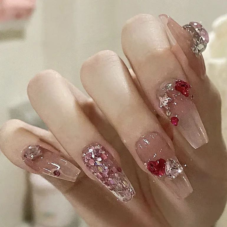 3D Pretty Princess Press On Nails