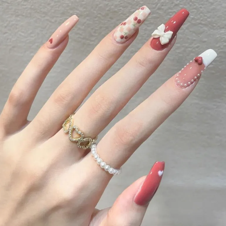 3D Pretty Princess Press On Nails