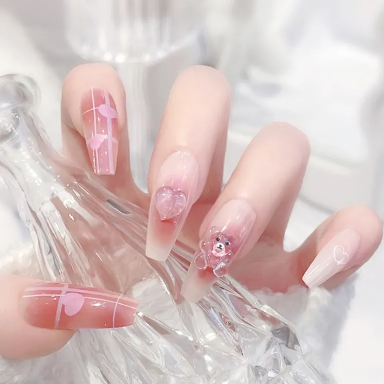 3D Pretty Princess Press On Nails