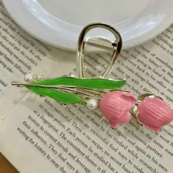 Dainty Floral Hair Claw Clip