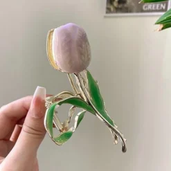 Dainty Floral Hair Claw Clip