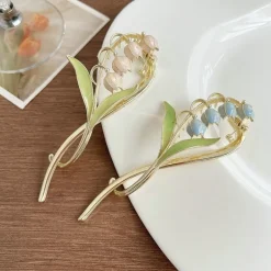 Dainty Floral Hair Claw Clip