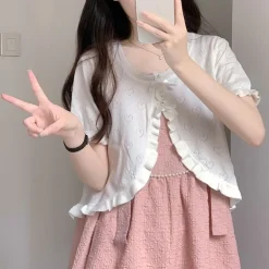Dainty Heart Knitted Cardigan