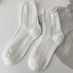 Dainty White Lace Socks