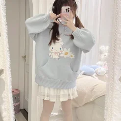 Daisy Puppy Knit Crewneck