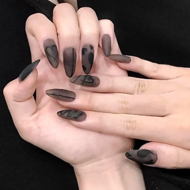 Dark Gothic Press On Nails
