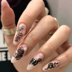 Dark Gothic Press On Nails