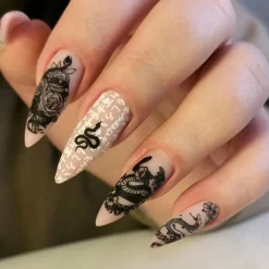 Dark Gothic Press On Nails