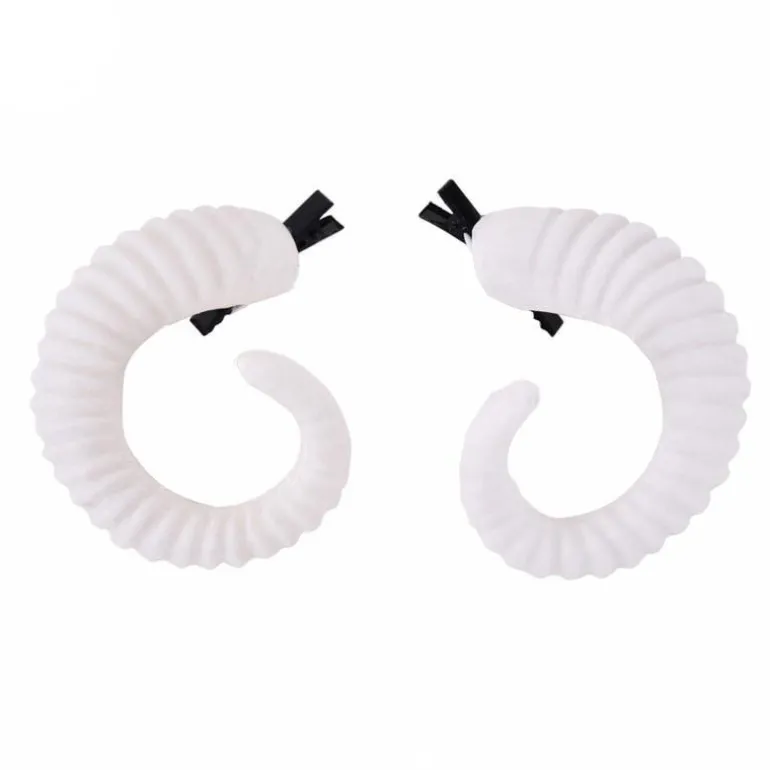 Devil Horn Ram Hair Clips