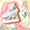 Dinosaur Pile High Top Sneakers