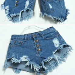 Distressed Jean Shorts