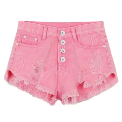 Distressed Jean Shorts
