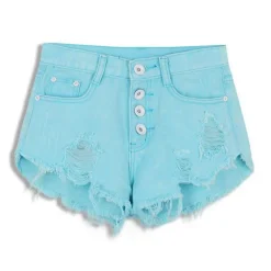 Distressed Jean Shorts