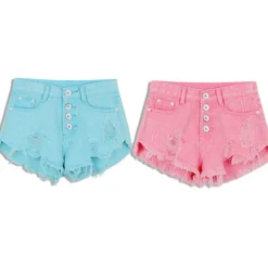 Distressed Jean Shorts