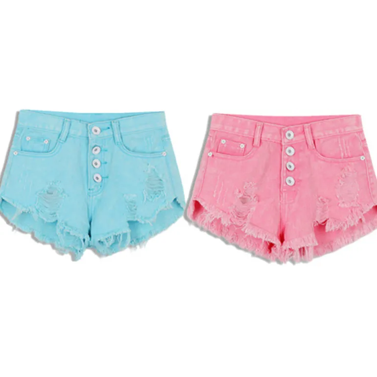 Distressed Jean Shorts