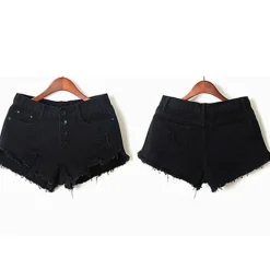 Distressed Jean Shorts