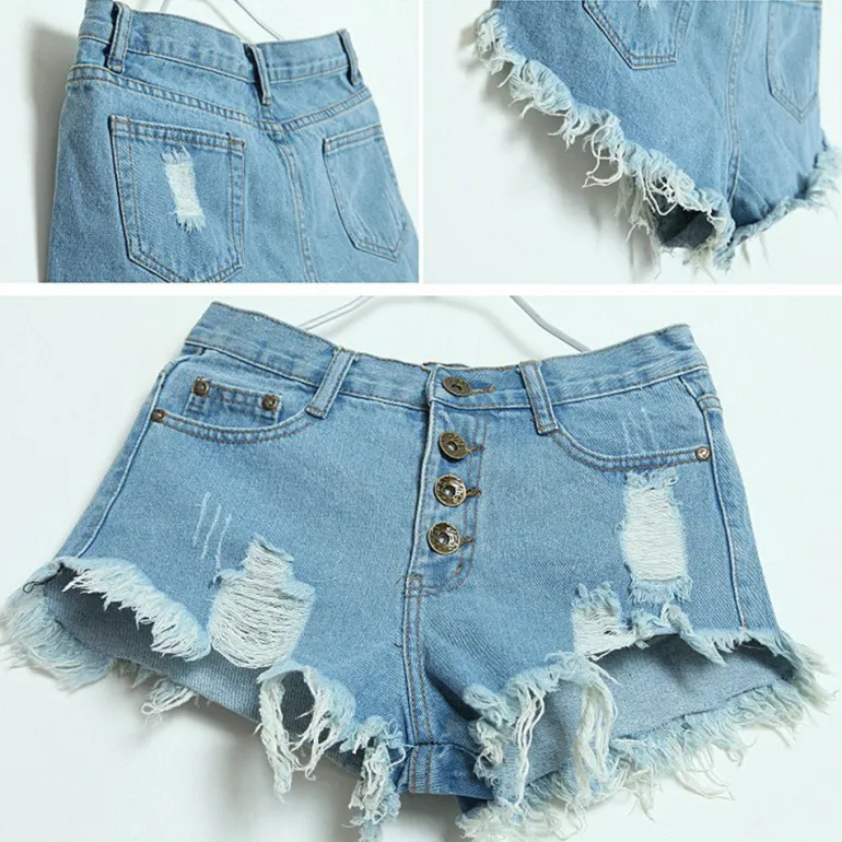 Distressed Jean Shorts